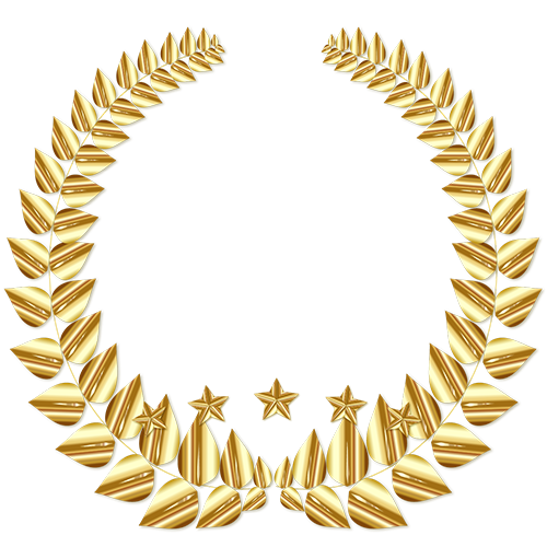 GOLDメダル5つ星月桂樹 Medium(5),Brablogオリジナル素材 メダル 5つ星月桂樹,商用フリー メダル,無料素材 メダル,GOLDメダル,Brablogオリジナル素材,コールドメダル,金色メダル,メダル 素材,無料素材,商用フリー素材,Brablogオリジナル メダル