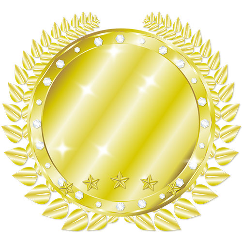 GOLDメダル月桂樹 Medium(1),Brablogオリジナル素材 メダル 月桂樹,商用フリー メダル,無料素材 メダル,GOLDメダル,Brablogオリジナル素材,コールドメダル,金色メダル,メダル 素材,無料素材,商用フリー素材,Brablogオリジナル メダル
