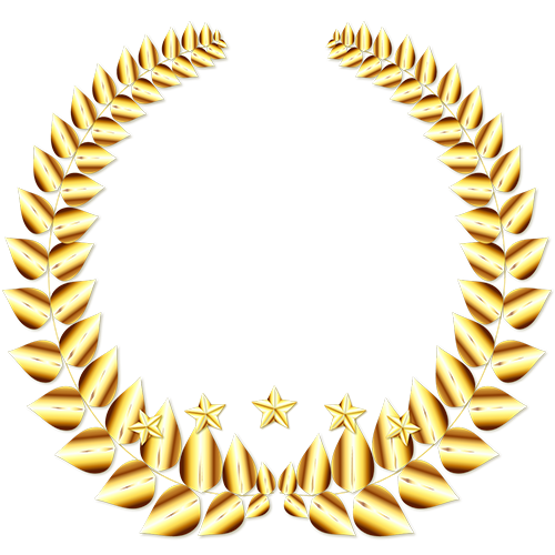 GOLDメダル5つ星月桂樹 Medium(2),Brablogオリジナル素材 メダル 5つ星月桂樹,商用フリー メダル,無料素材 メダル,GOLDメダル,Brablogオリジナル素材,コールドメダル,金色メダル,メダル 素材,無料素材,商用フリー素材,Brablogオリジナル メダル