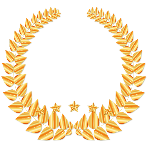 GOLDメダル5つ星月桂樹 Medium(7),Brablogオリジナル素材 メダル 5つ星月桂樹,商用フリー メダル,無料素材 メダル,GOLDメダル,Brablogオリジナル素材,コールドメダル,金色メダル,メダル 素材,無料素材,商用フリー素材,Brablogオリジナル メダル