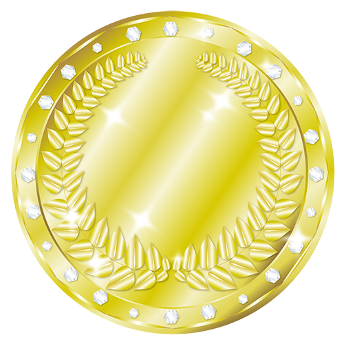 GOLDメダルリボン無し Medium(1),Brablogオリジナル素材 メダル リボン無し,商用フリー メダル,無料素材 メダル,GOLDメダル,Brablogオリジナル素材,コールドメダル,金色メダル,メダル 素材,無料素材,商用フリー素材,Brablogオリジナル メダル