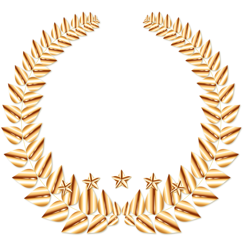 GOLDメダル5つ星月桂樹 (3),Brablogオリジナル素材 メダル 5つ星月桂樹,商用フリー メダル,無料素材 メダル,GOLDメダル,Brablogオリジナル素材,コールドメダル,金色メダル,メダル 素材,無料素材,商用フリー素材,Brablogオリジナル メダル